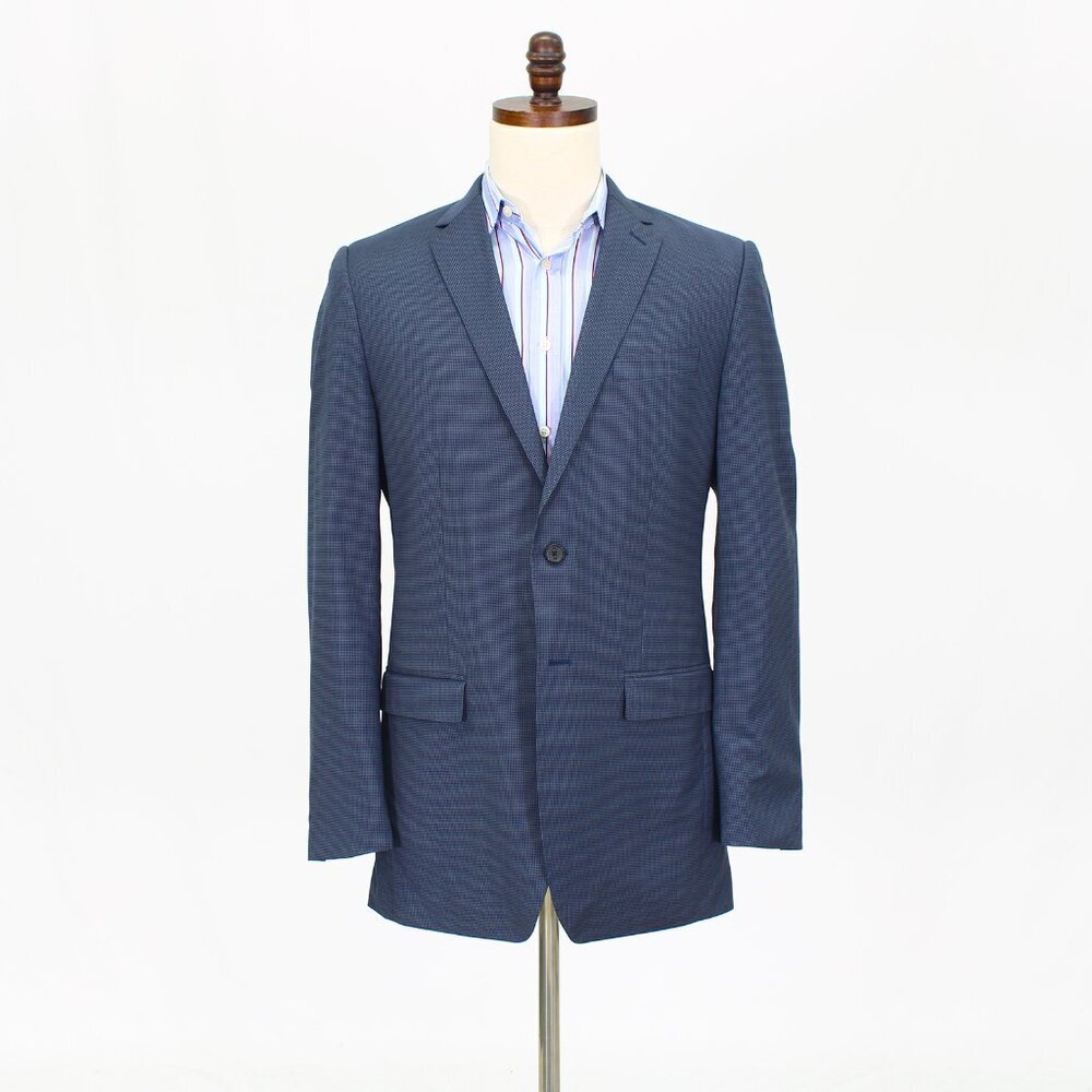 Banana Republic 40L Blue HT 2-Button Sport Coat Blazer Jacket T727